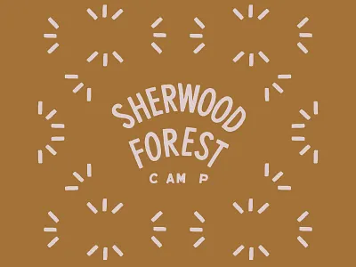 Sherwood Forest camp illustration logo minnesota north outdoors pattern summer type vector woods