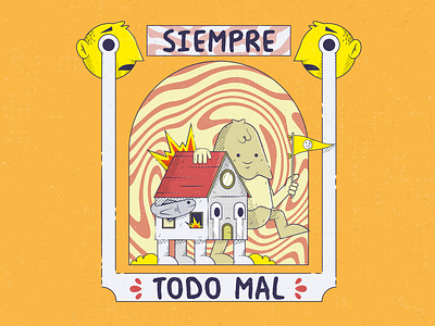 TODO MAL 2d character characters design illustration illustrator ilustración merch vector