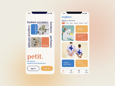 Petit. small business hub - mobile application application design mobile ui ux