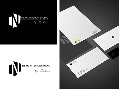 Nero Interior Studio logo design brand identity brand strategy branding graphic design logo logo design