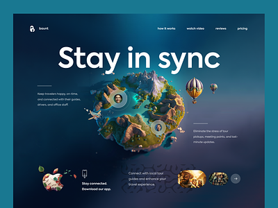 Travel Sync Website design minimalism ui ux webdesign website
