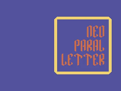 Neo Paralletter bold central european cyrillic design font font typeface fonts logo typeface