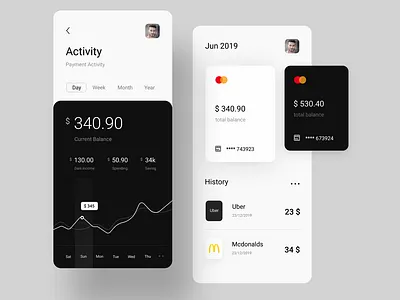 Financing App app design minimal ui ux web website