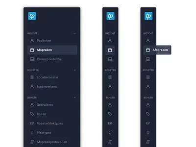 Sidebar navigation app dasboard healthcare menu navigate navigation sidebar ui