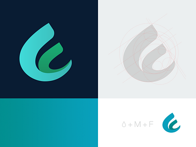 M F logo
