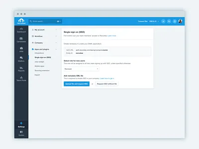 Recruitee SSO 🛡 ats desktop recruitment sso web app