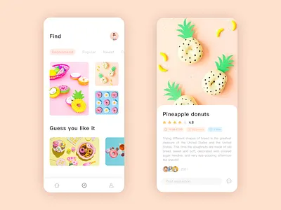 Summer Dessert 02 app design ui ux