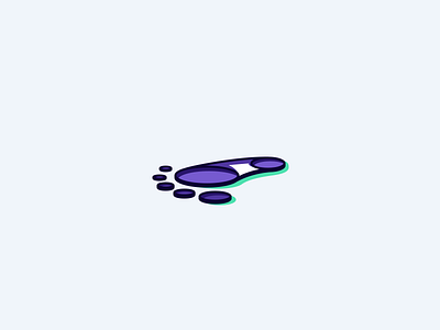 foot 向量 图标 插图