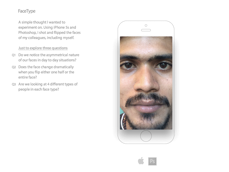 FaceType apple concept experiment facetime gif iphone photography photoshop team