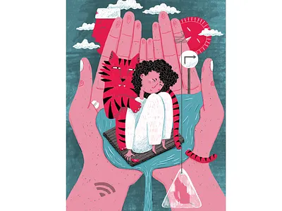 Milk Foam digital art digital drawing digital illustration digital painting illustration photoshop tiger