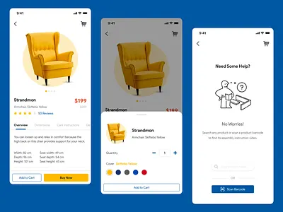 IKEA - Product Detail Page barcode cart ecommerce help ikea ios product design product detail page shopping ui ux