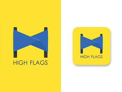 HIGH FLAGS (logo) art creative flag flag logo flags graphic design illustraion illustration illustrator logo vector visual art