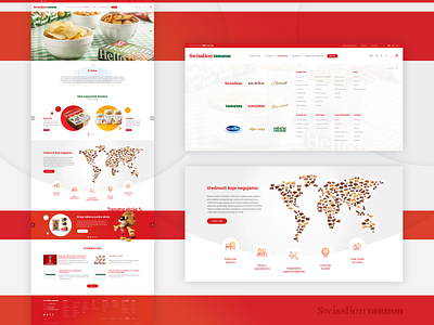 Homepage design for Swisslion Takovo branding candy confectionery design eurocrem flat homepage juvitana swisslion takovo teget ui web website
