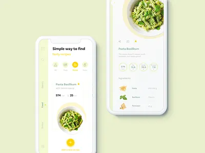 Concept Food UI App animation app application bitfuel brand branding clean colorful colors concept design digital flat illustration motion typography ui ux web website