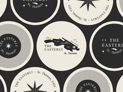 The Easterly pt. IV cloud compass food halftone island ocean restaurant saint sea star thomas