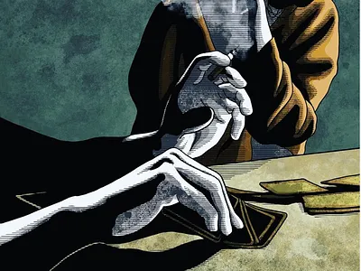 Dirty Game art artwork design game illustration poker