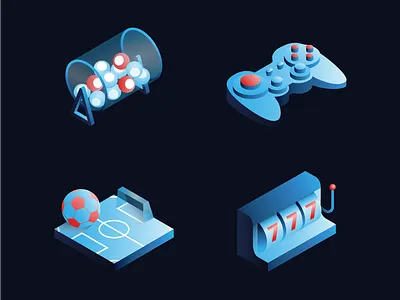 Categories Icons blockchain casino controller gaming isometric lottery sport trades wins
