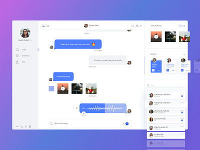 Chat-dashboard chat chatting dashboad grid design inspiration message messenger social media ui website