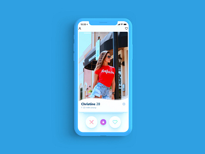 Dating App Concept app colours concept dating design gradient interface ios iphonex match mobile shadow tinder typography ui user experience design user interface design ux woman