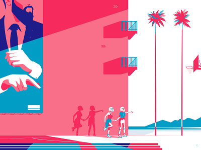 Dénoncé.e 80s 80s style adobe artwork basketball couple design digital illustration digitalart illustration illustrator lgbt lgbtq pop art roller stormtrooper trooper vector vintage