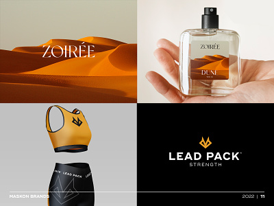 2022 - Zoiree + Lead Pack brand branding cyclist design icon lead logo mark pack perfume