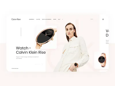 Calvin Klein Redesign Concept Project calvin klein clothing dress dribbble modern shoes ui ux watch