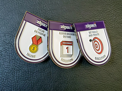 Zipari Lapel Pins art direction brand strategy branding clientwork icon illustration lapel pin lapelpin pin design pins vector