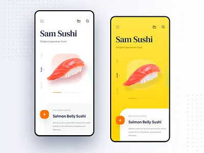 Sushi App android app app design clean ui dark app dark ui design dribbble food foodie illustration interface ios ios design mobile mobileapp product design receipts restaurant sushi ui ux