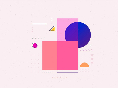 Shape art artwork blocks colors design flat illustration vector