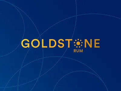 Goldstone Rum branding design logo