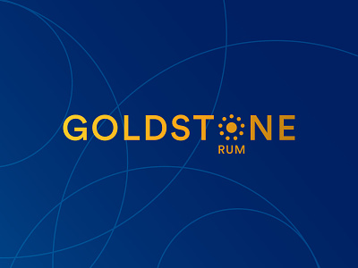 Goldstone Rum branding design logo