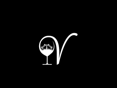 V wine 2019 2019 trend animation app brand branding design emblem logo creative round flat icon illustration logo logo design modern typography ui v vector wine winery
