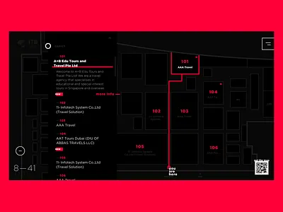 interactive map app artsy dark theme design event interface kiosk map navigation ui ui ux ui design uidesign uiux user experience ux uxdesign