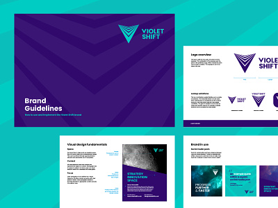 Violet Shift Guidelines branding design guidelines logo