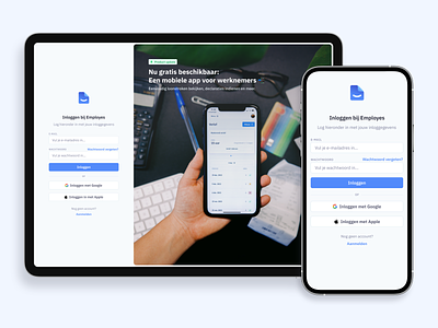 Login to Employes 💙 branding case study consistency desktop employes guidlines hr human resources login mobile payroll product update register registration salary sign in signing in visual guidelines