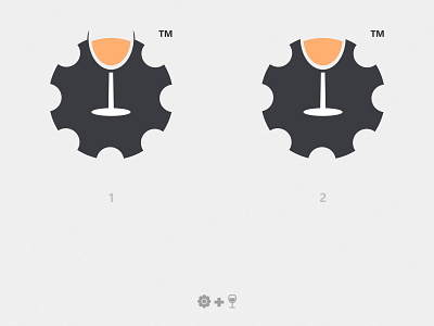 Bar Logo / Mechanics bar black circular design drink flat gear graphicdesign instagram like logo mecha mechanics orange orange logo tools vector wine wine glass wordmark
