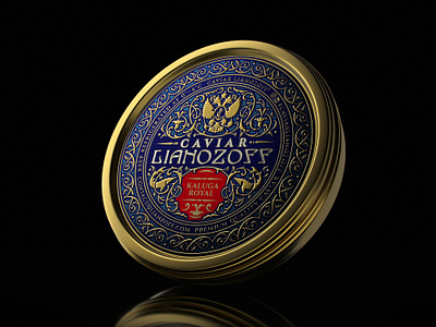 Caviar Lianozoff caviar design food gold luxury packaging premium russia victorian