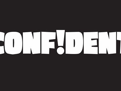 Confident Expressive Type design designer expressive type graphic design illustration logo sketch