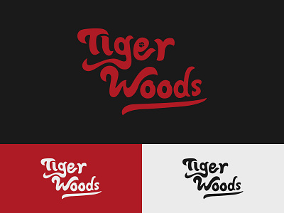 Daily Logo Challenge | Day 015 (Hand Lettering Logo) branding concept dailylogochallenge design design challenge hand drawn handlettering identity logo logo challenge logo concept nike paw swoosh tiger tiger woods vector