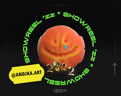 Showreel '22 2023 animation art illustration mograph new year poster showreel smile stickers