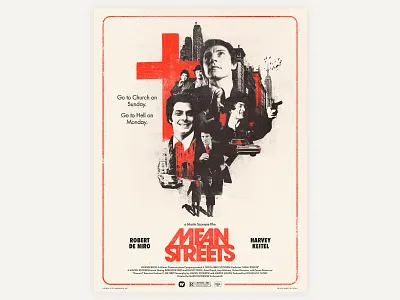 Poster Mean Streets design illustration poster poster art
