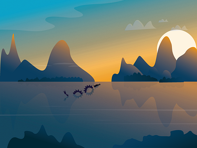 Dragon Swimming Home