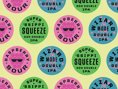 Summer of Even More Beers badge beer brewery icon ipa lockup logo minneapolis minnesota rasberry sour type