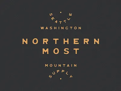 Northernmost Mountain Supply Co. branding design font illustration jamescoffman land landboys lockup logo mexican mexico minimal old west southwest southwestern type type design typeface typography west