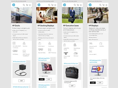 HP Accessories (mobile template) digital production graphic design ui