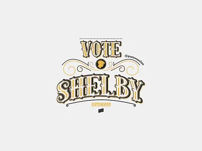 - Vote Shelby - chile illustration lettering lettermark letters peaky blinders retro design vector venezuela vintage