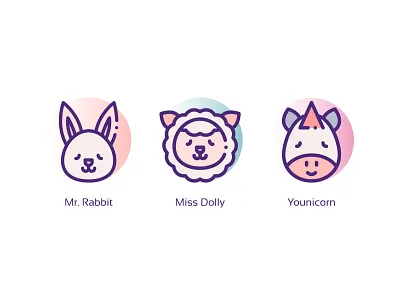 Animal Icons animal animal avatar animal icons animal illustration animals logo design graphic icons design logo nature pet design pet icons pet illustration pet logo rabbit rabbit icon sheep sheep icon yunicorn yunicorn icon