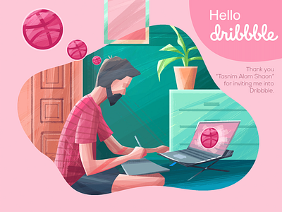 Hello Dribbble digital digital art digital illustration digitalart illustraion illustration illustration art illustrations illustrator vector vector art vector illustration vectorart vectors