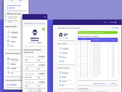 Account statement bank cover design desktop design loan mobile ui ui ux