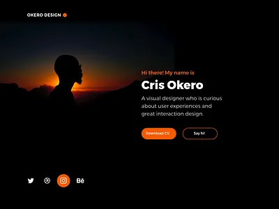 Hero Landing Page branding corporate branding design identity logo minimal typography ui ui ux design ux web website